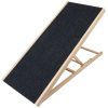 Foldable Wooden Dog Ramp for High Beds Non Slip Heights Adjustable Pet Cat Ramp for Couch Car SUV